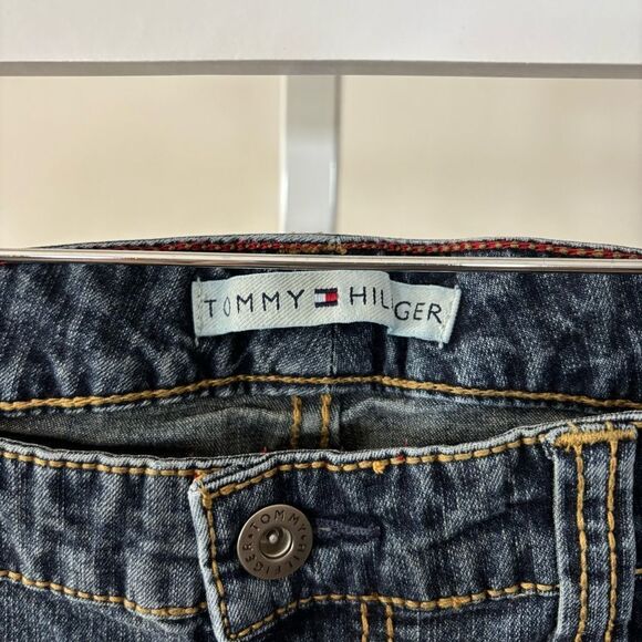 TOMMY HILFIGER Classic Blue Women's Jeans size 8 y2k 90s flare denim - Picture 6 of 13